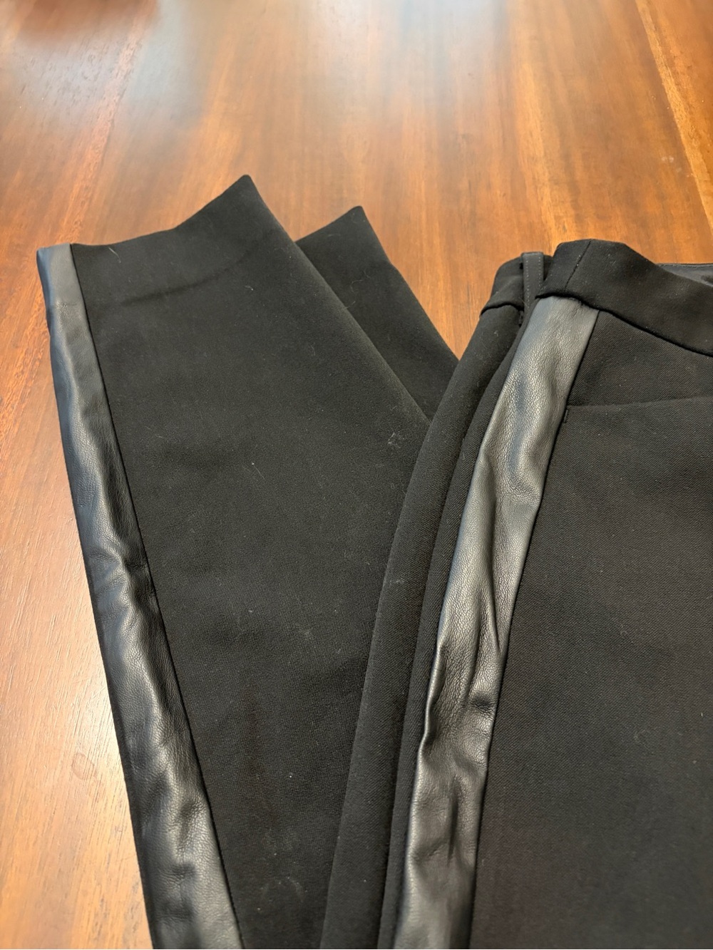 Express Black high waist skinny pant with tuxedo stripe women 12R